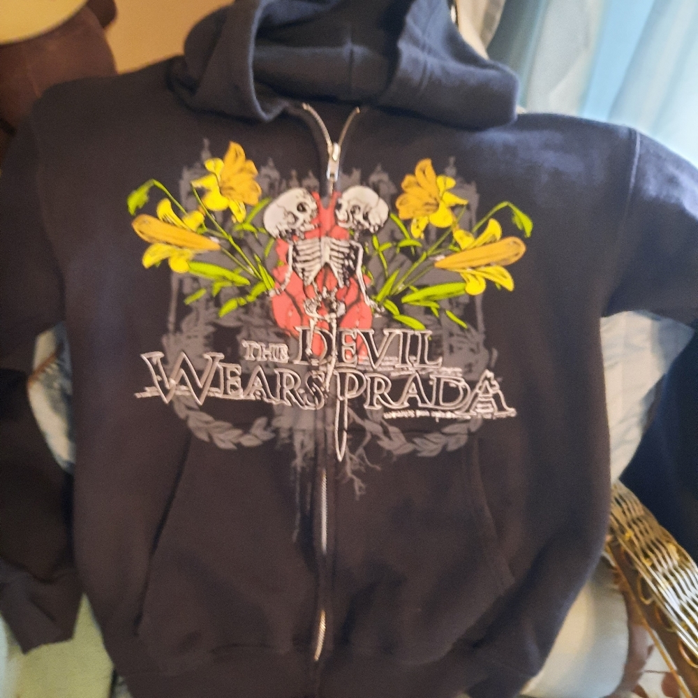 Vintage devil wares prada zip hoodie